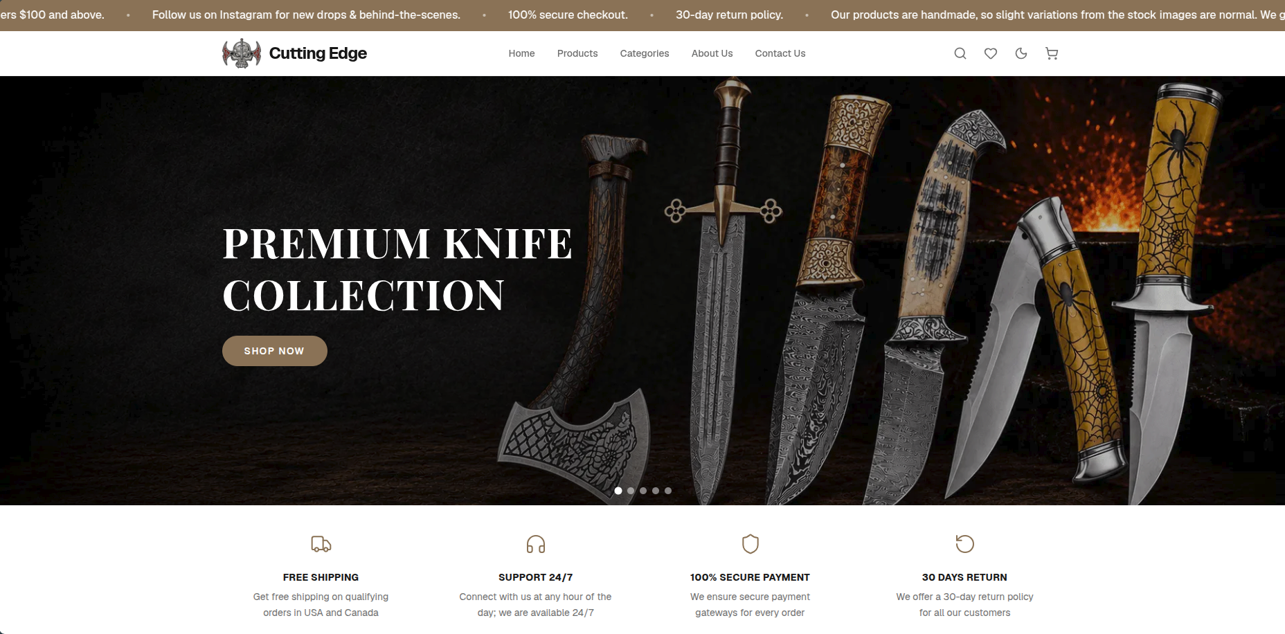 CuttingEdge - Ecommerce Store preview