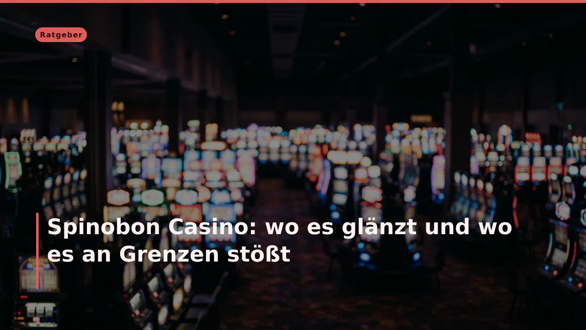 Spinobon Casino: wo es glänzt und wo es an Grenzen stößt