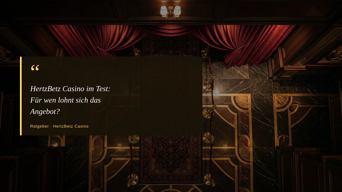 HertzBetz Casino im Test: Für wen lohnt sich das Angebot?