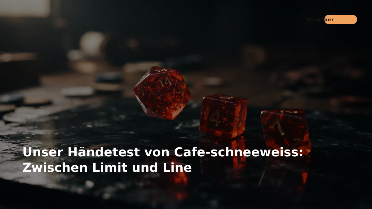 Unser Händetest von Cafe-schneeweiss: Zwischen Limit und Line