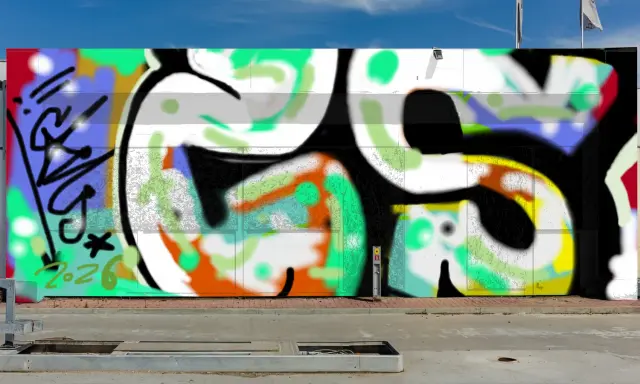 Graffiti artwork by CANS