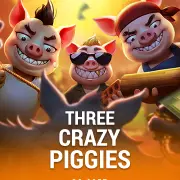 three crazy piggies