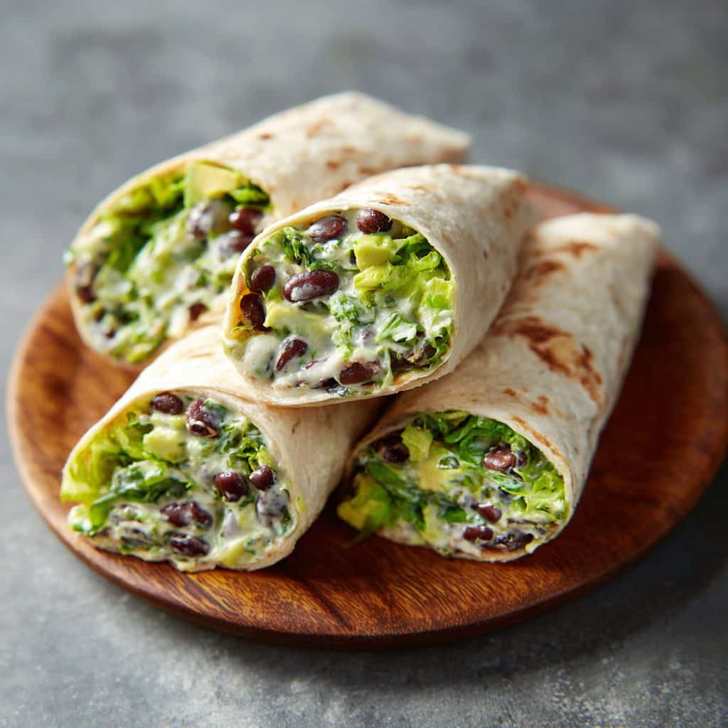 Avocado Black Bean Wraps