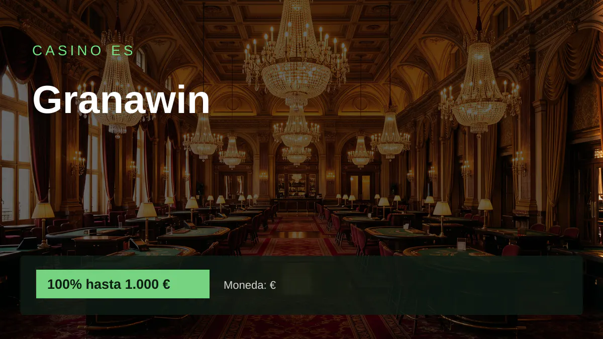Granawin casino — bono de bienvenida 100% hasta 1.000 € + 120 FS, pagos: Visa, Mastercard, Skrill, Neteller, Paysafecard