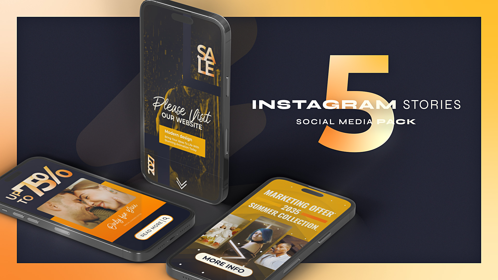 Instagram Sale Stories Orange