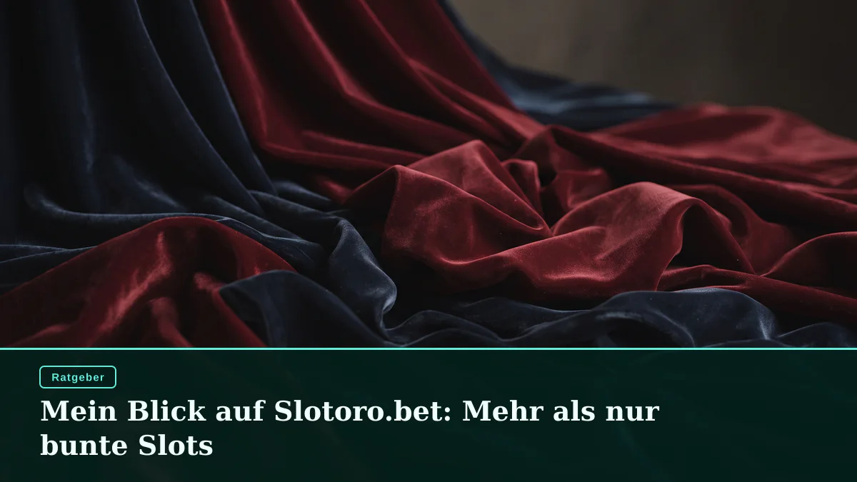 Mein Blick auf Slotoro.bet: Mehr als nur bunte Slots