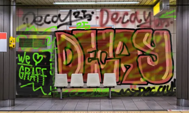 Graffiti artwork by DECAY