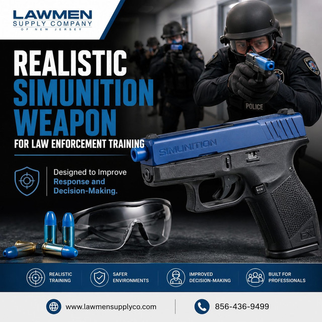 Lawmen Supply Company provides professional training solutions designed for realistic force-on-force exercises and tactical preparation. The simunition gun systems are built to support law enforcement agencies, military units, and security professionals during scenario-based training. These advanced simulation tools help improve response time, communication, and decision-making in high-pressure environments. Our training equipment delivers a safer alternative for practical exercises while maintaining realistic firearm handling experiences. Trusted by professionals, we offer dependable tactical training products that enhance operational readiness, accuracy, and team performance in controlled training scenarios.

Visit the website for more information:- https://lawmensupplyco.com/simunition/