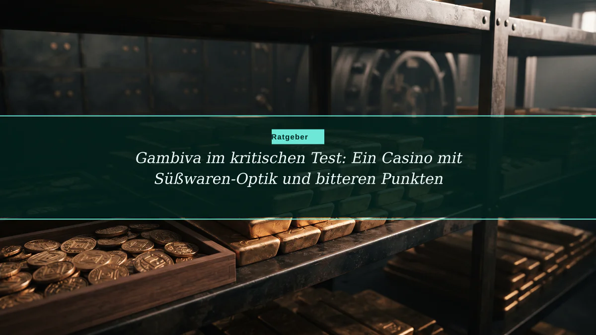 Gambiva im kritischen Test: Ein Casino mit Süßwaren-Optik und bitteren Punkten