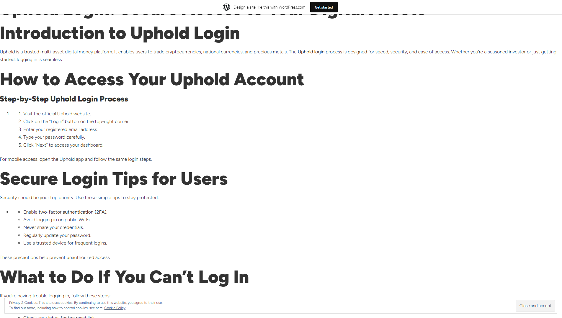 Screenshot of upholdlogiinn0.wordpress.com