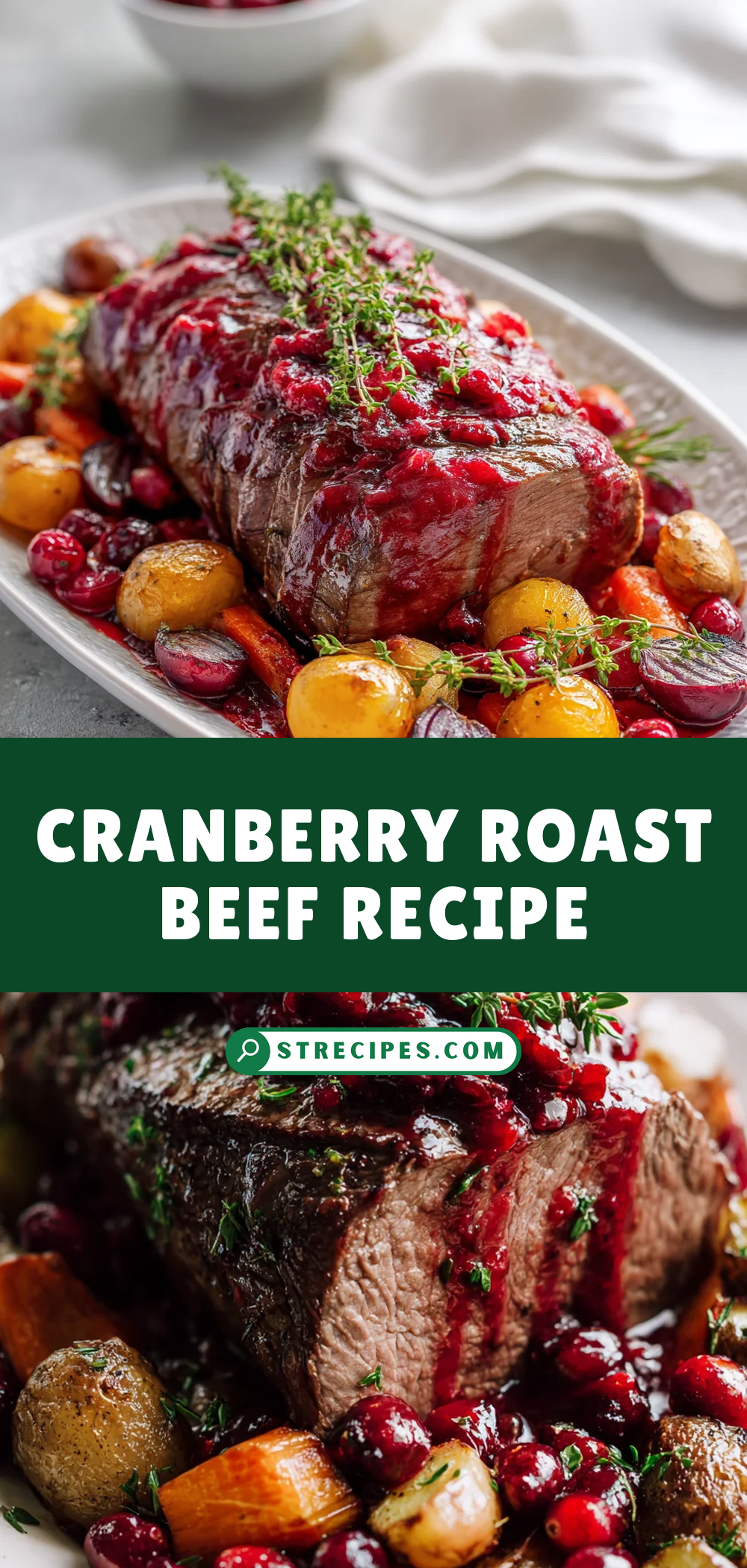 Cranberry Roast Beef Recipe — homemade Cranberry Roast Beef recipe