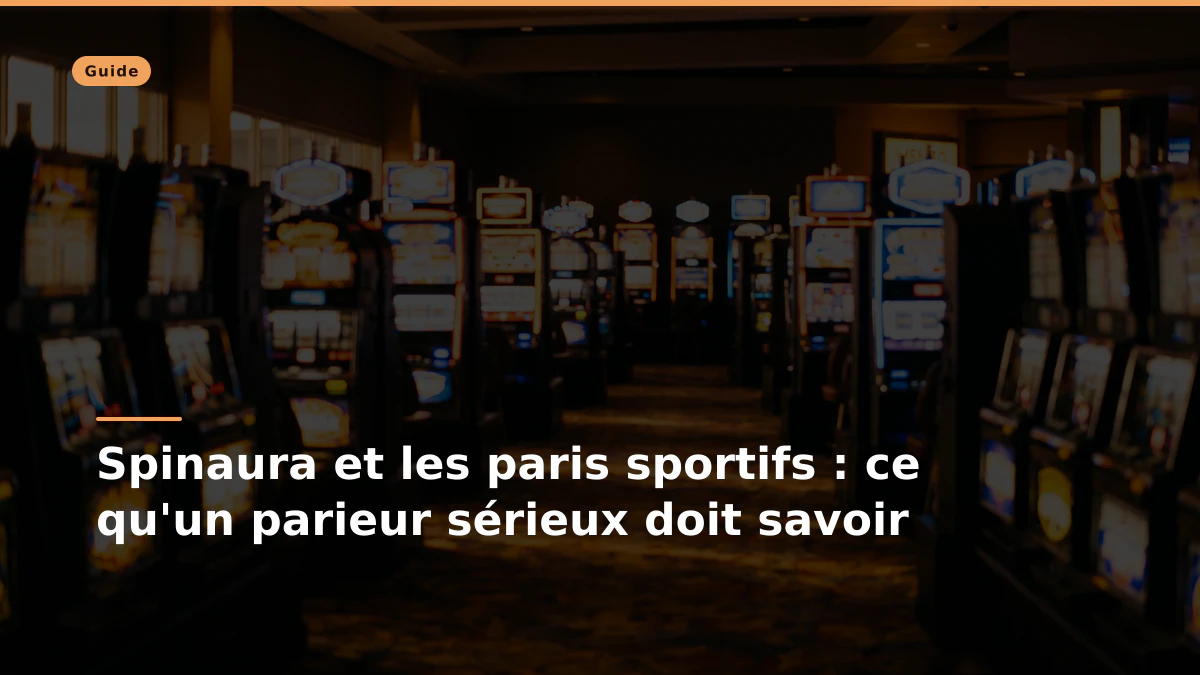 Spinaura et les paris sportifs : ce qu'un parieur sérieux doit savoir