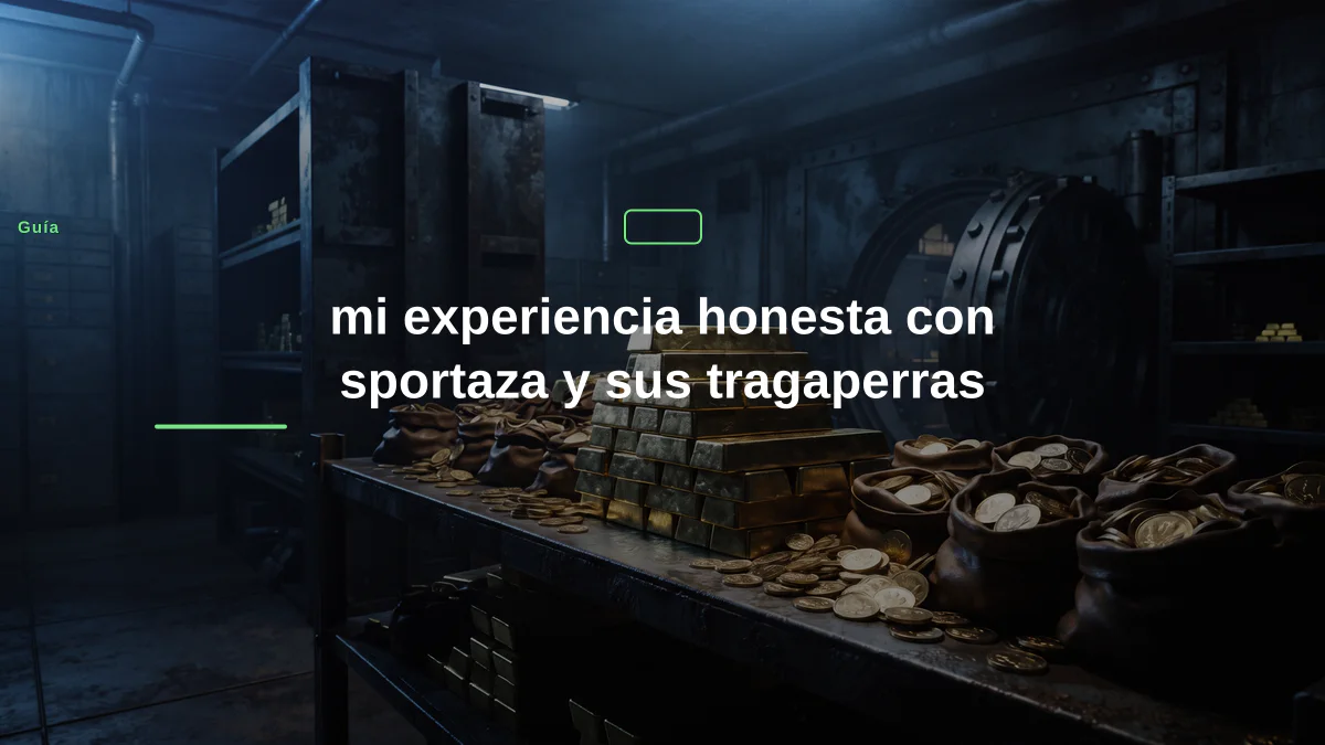 mi experiencia honesta con sportaza y sus tragaperras