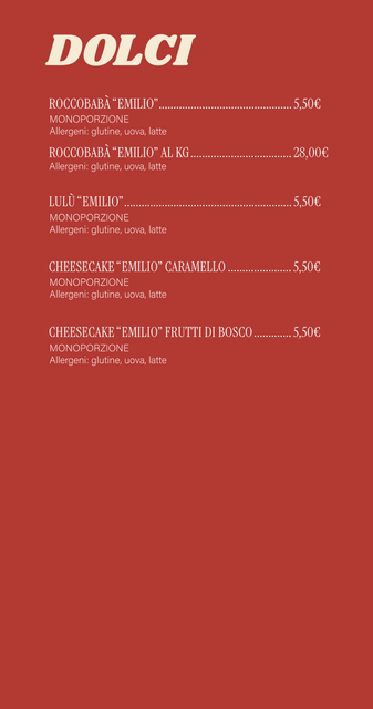 dolci