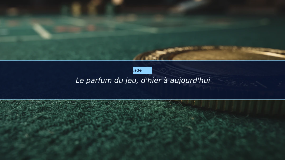 Le parfum du jeu, d'hier à aujourd'hui