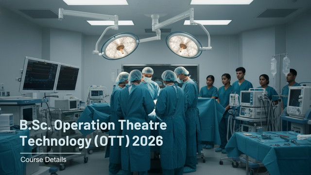 B.Sc. Operation Theatre Technology (OTT) 2026 | Course Details