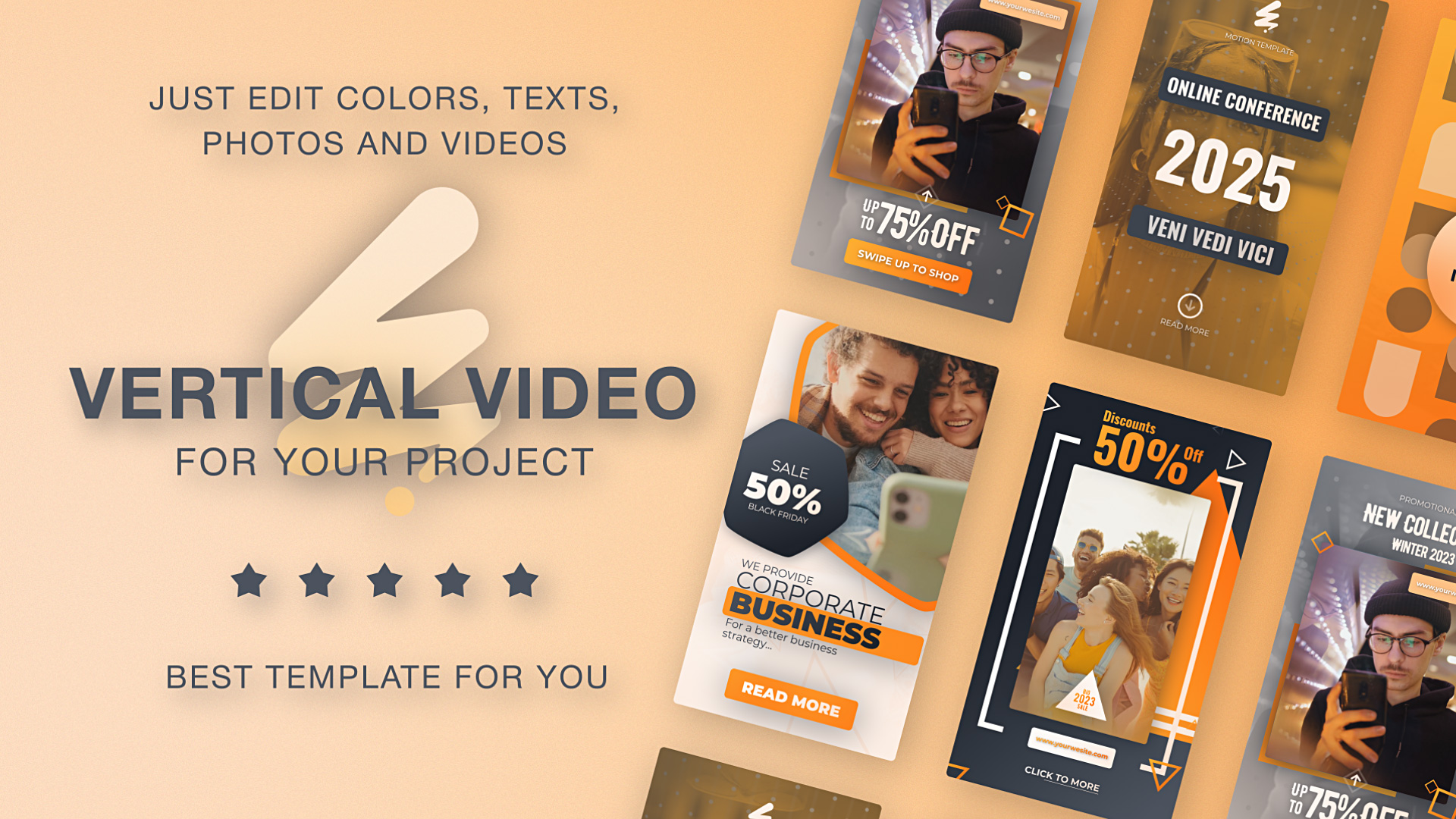 Clean Orange Instagram Reel