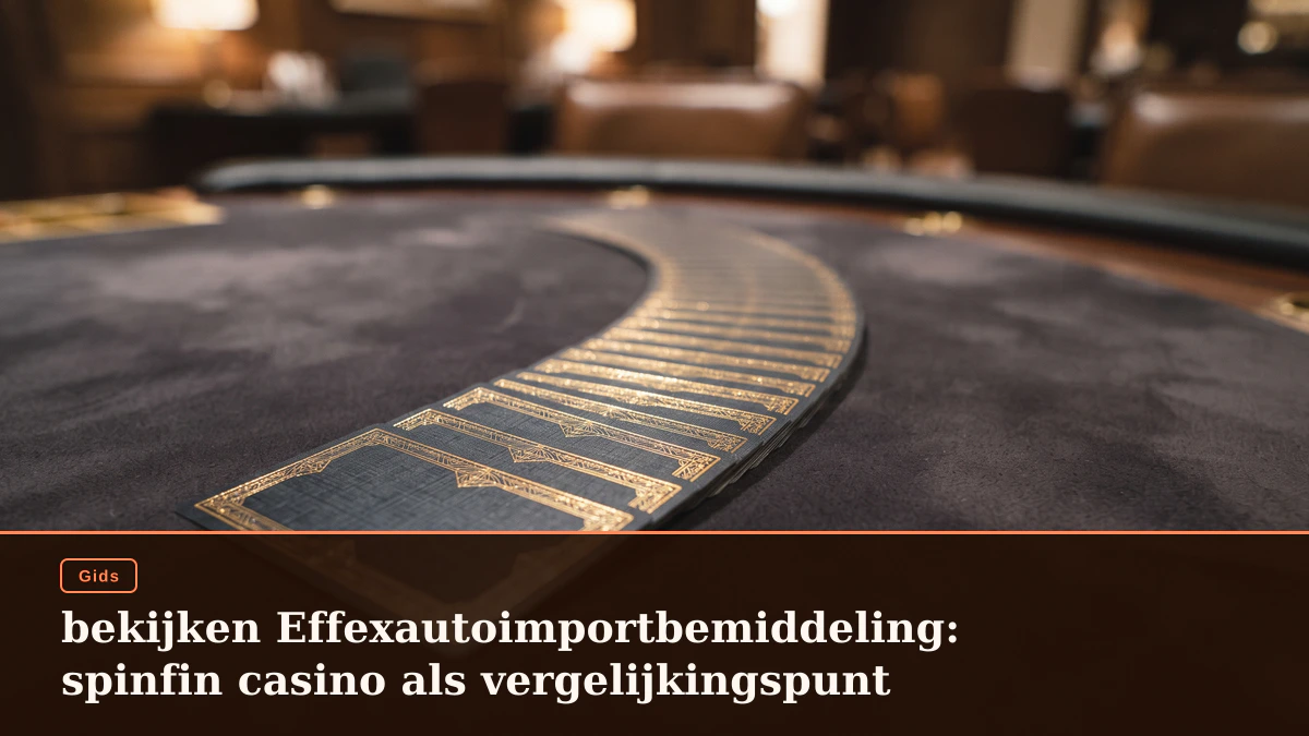bekijken Effexautoimportbemiddeling: spinfin casino als vergelijkingspunt