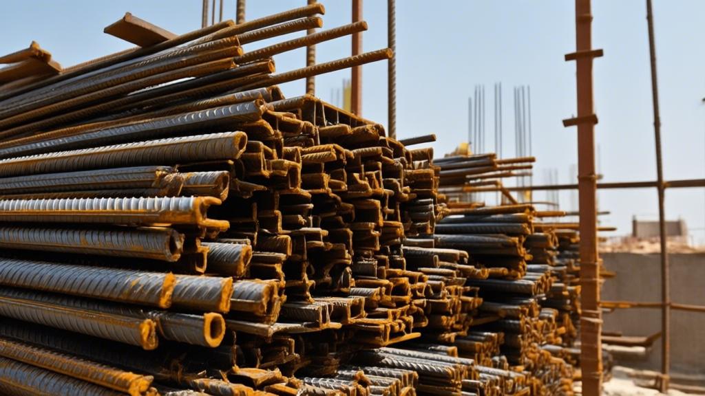 iron rod steel reinforcement bars construction site India