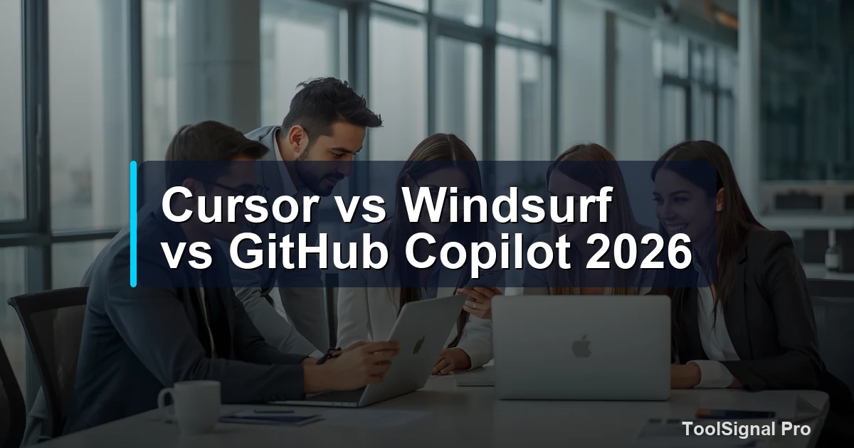 Cursor vs Windsurf vs GitHub Copilot 2026