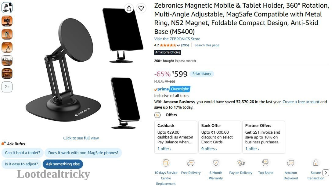 Zebronics Magnetic Mobile | Loot Deal Zebronics Magnetic Mobile | Loot Deal