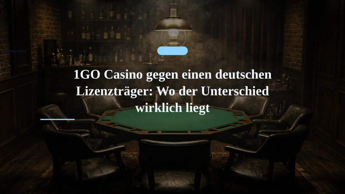 1GO Casino gegen einen deutschen Lizenzträger: Wo der Unterschied wirklich liegt