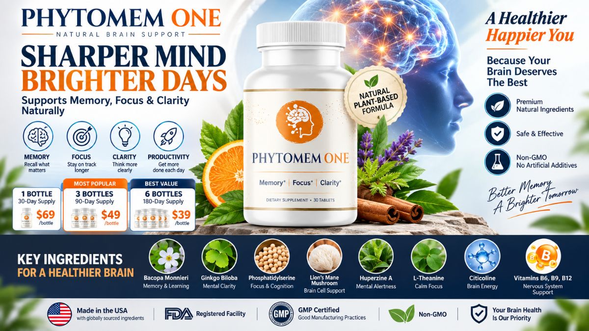 Phytomem One Review Supplement Showcase Phytomem One Review - Brain & Memory Dietary Supplement Bottle Showcase