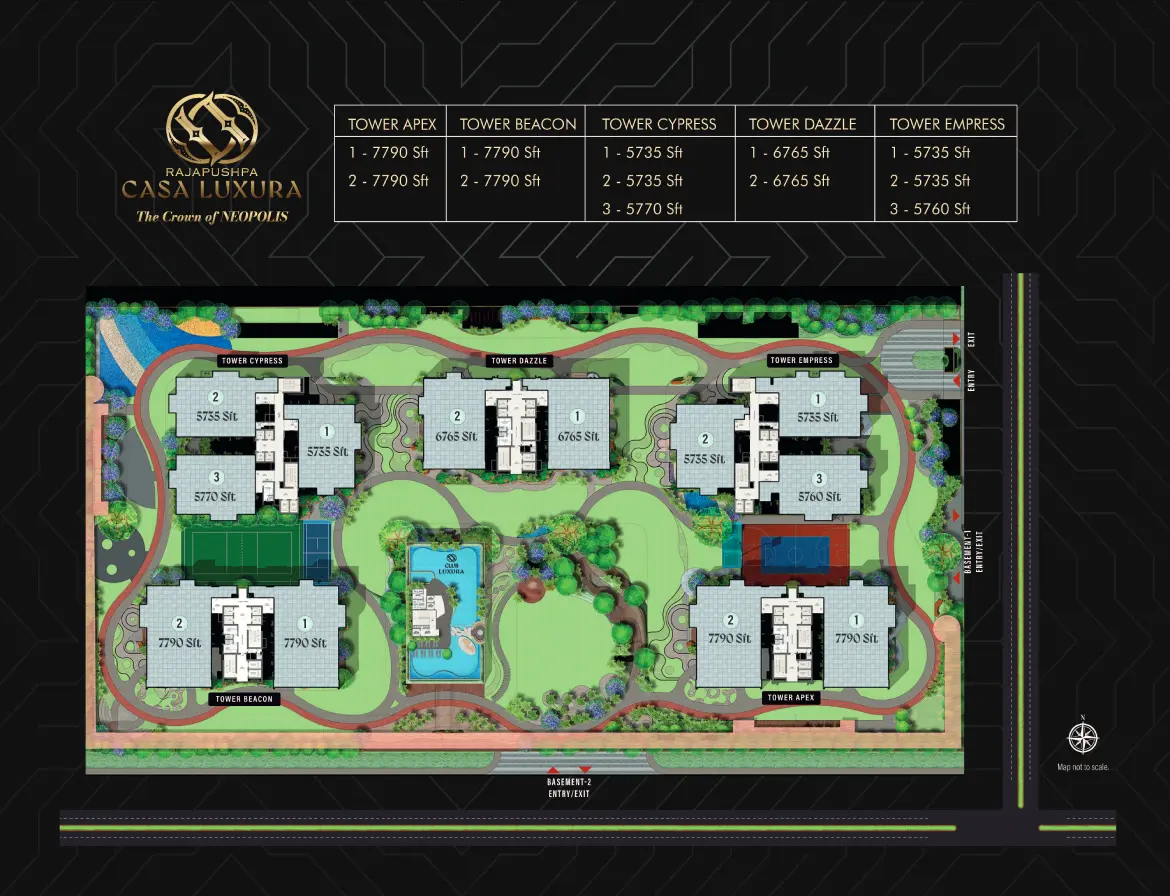 Rajapushpa Casa Luxura - Master Plan