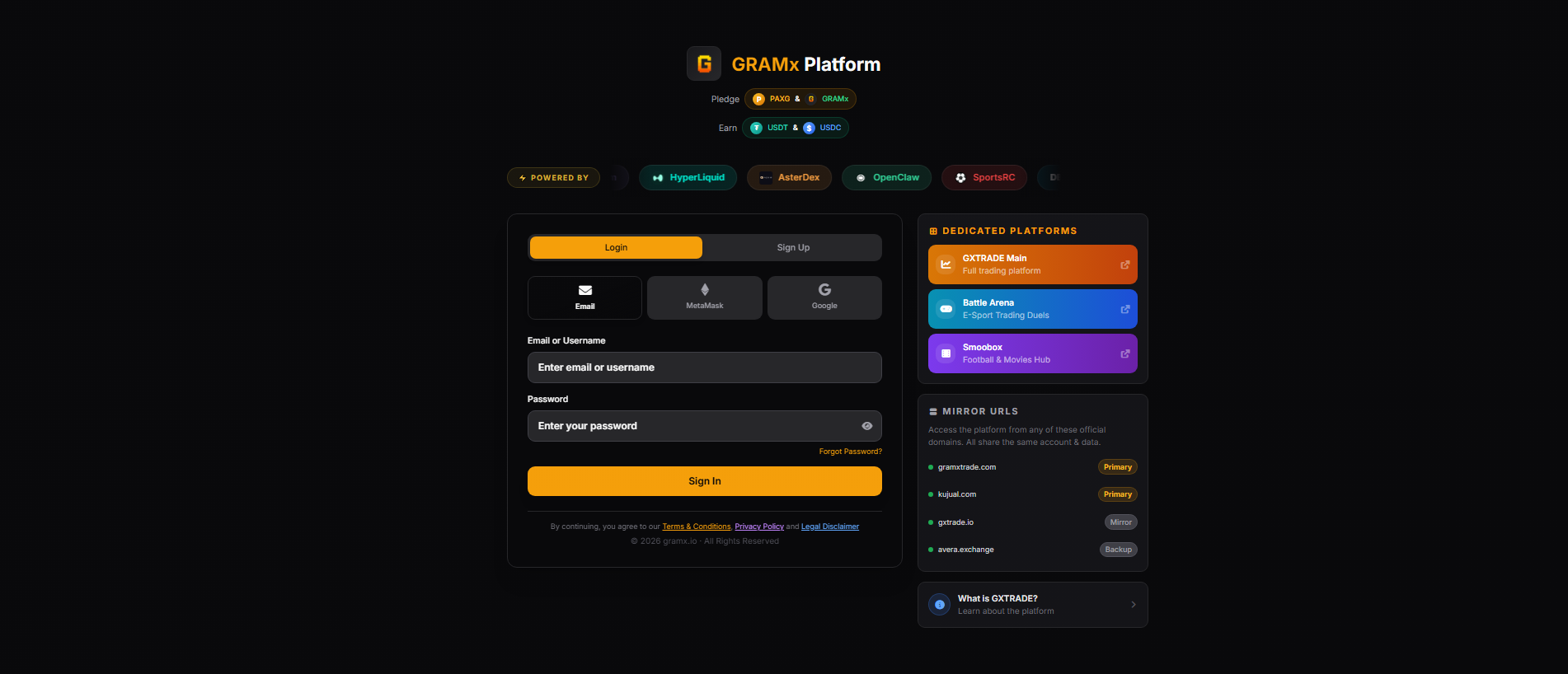 Stored capture of gramx.io
