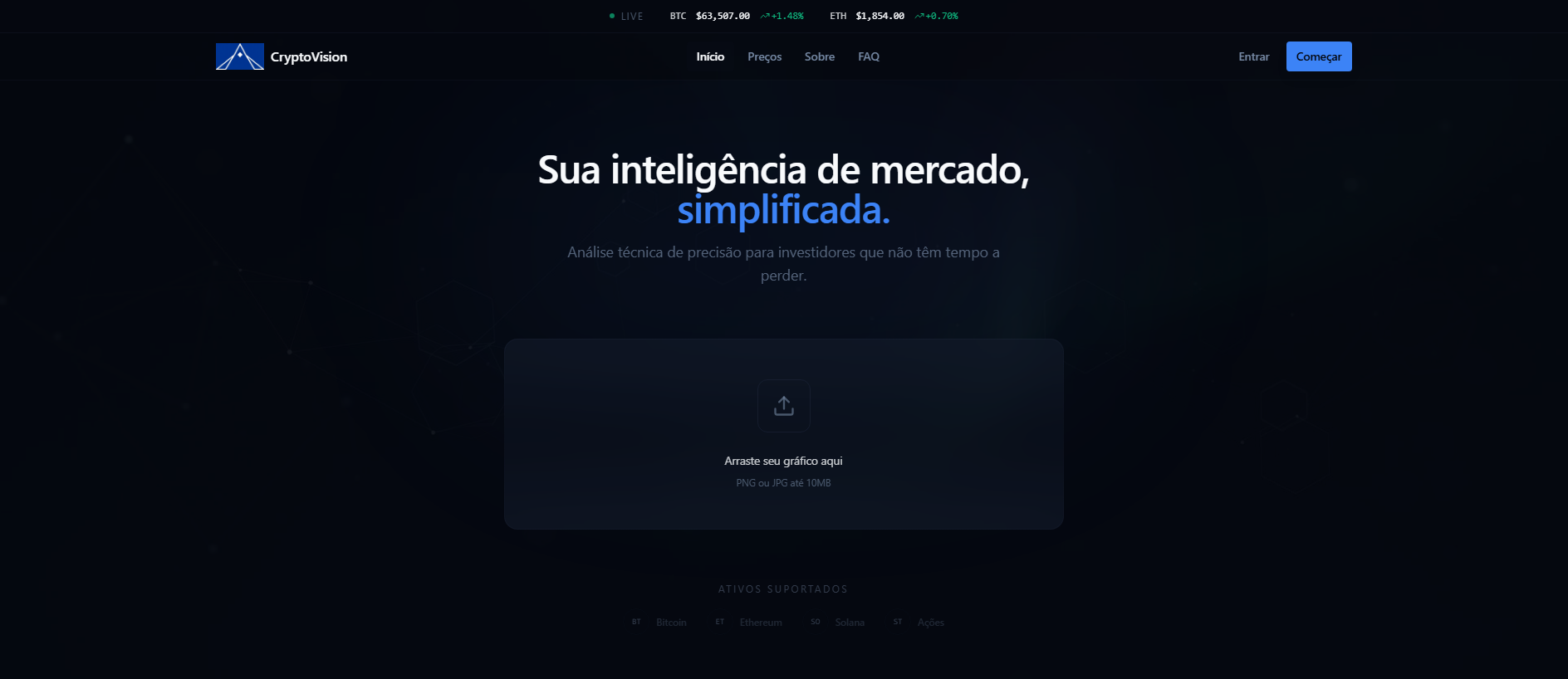 Screenshot of visoncrypto.com