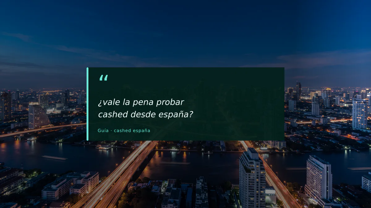 ¿vale la pena probar cashed desde españa?
