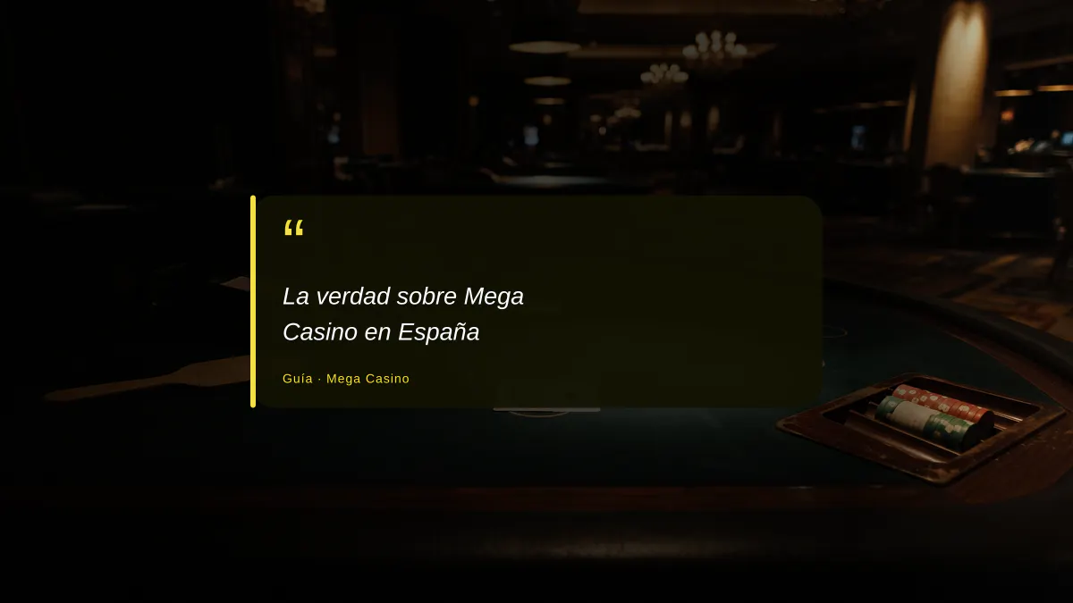 La verdad sobre Mega Casino en España