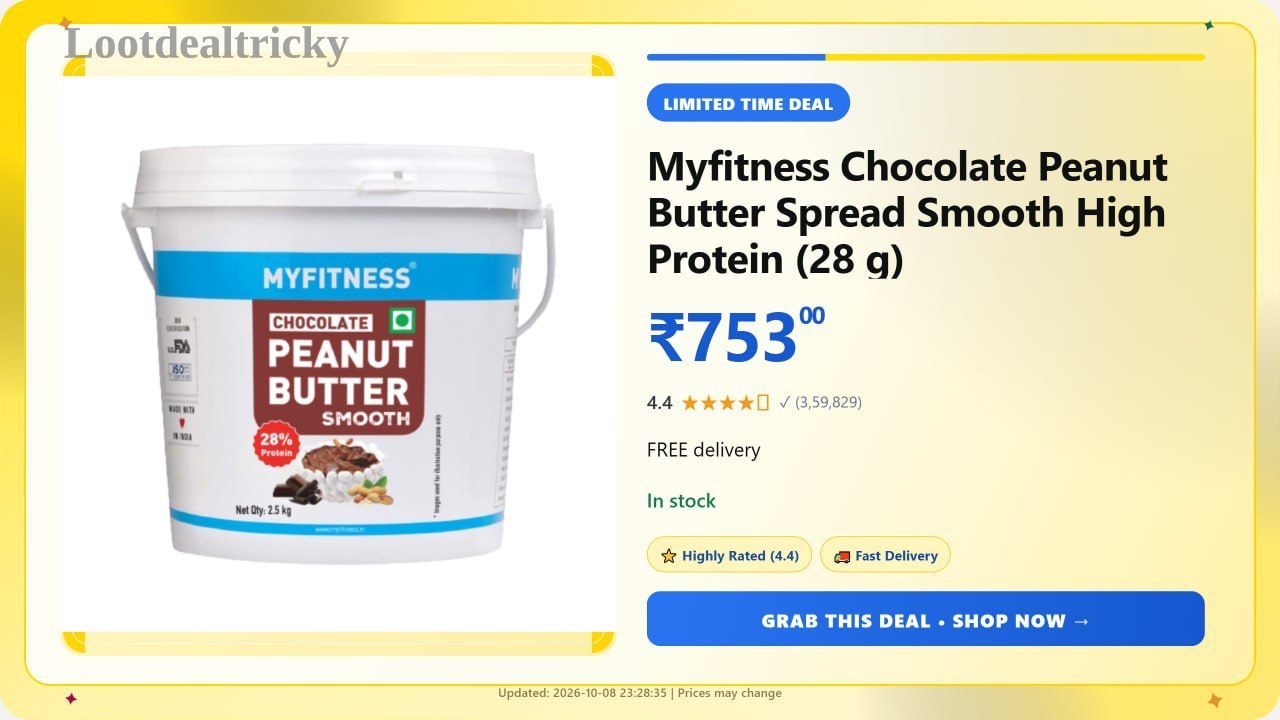 Myfitness Chocolate Peanut – Just ₹753 | Best Deal