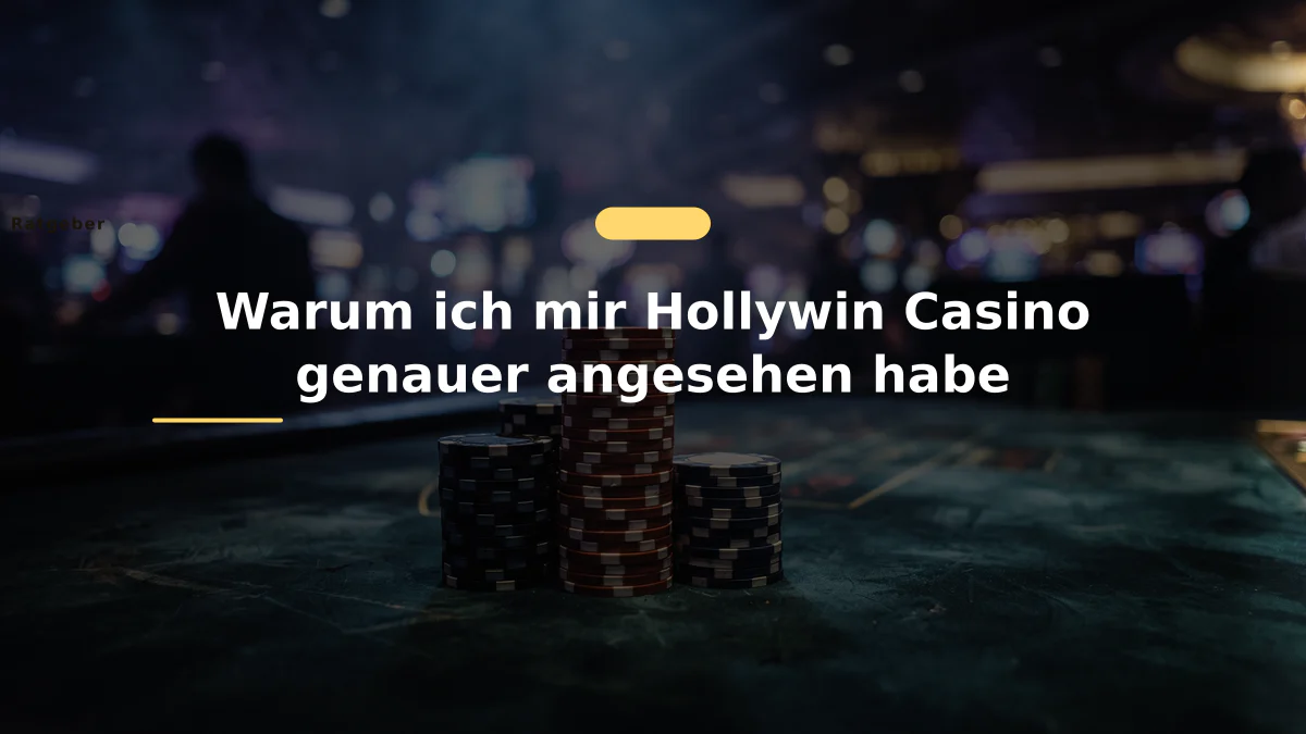 Warum ich mir Hollywin Casino genauer angesehen habe
