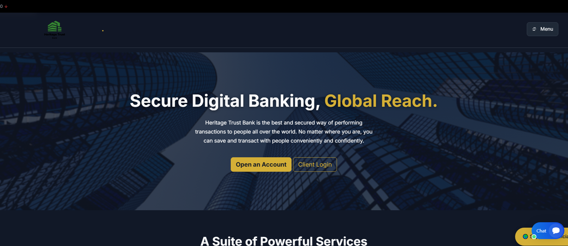 Screenshot of heritage-tb.com