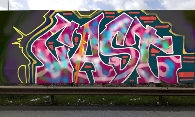 Graffiti artwork by Tkiz