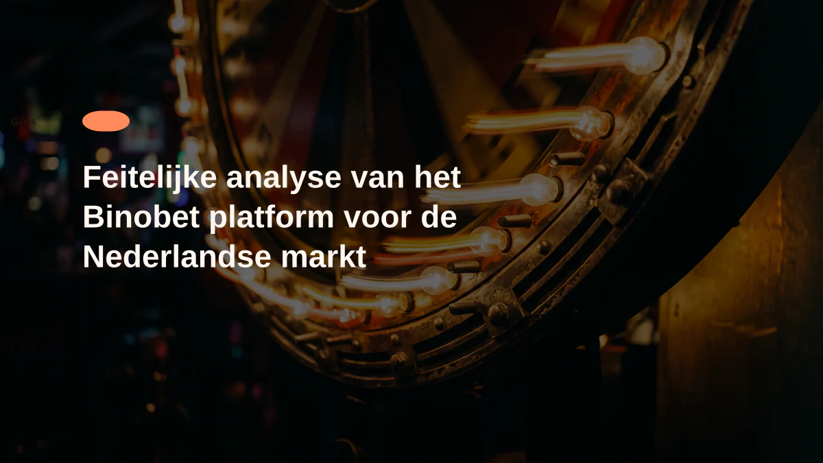 Feitelijke analyse van het Binobet platform voor de Nederlandse markt