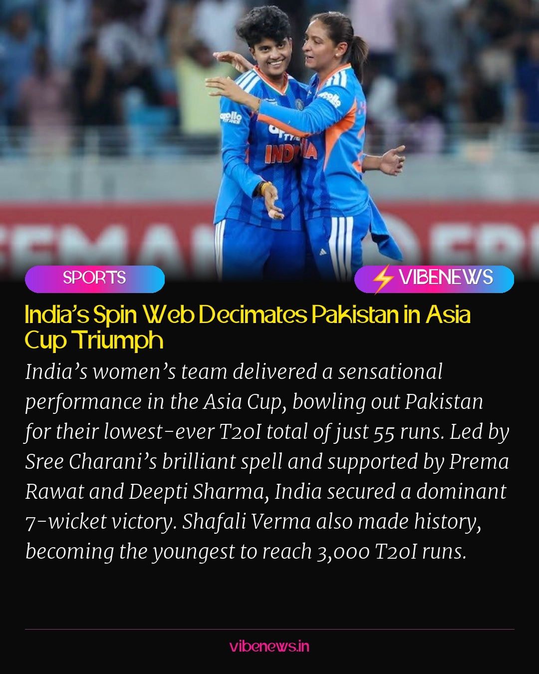 India’s Spin Web Decimates Pakistan in Asia Cup Triumph