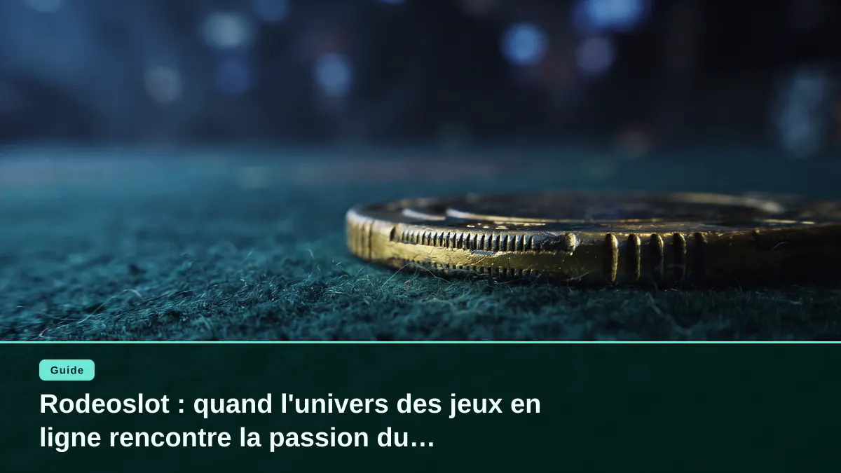 Rodeoslot : quand l'univers des jeux en ligne rencontre la passion du divertissement