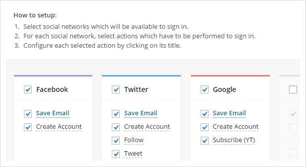 example setup social locker