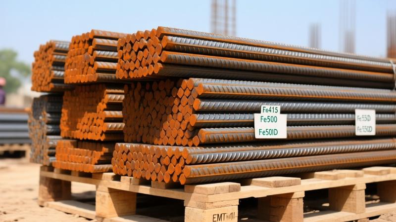 TMT Grade कौन सा घर के लिए बेस्ट है 2026 - Fe415, Fe500, Fe500D और Fe550D पूरी तुलना