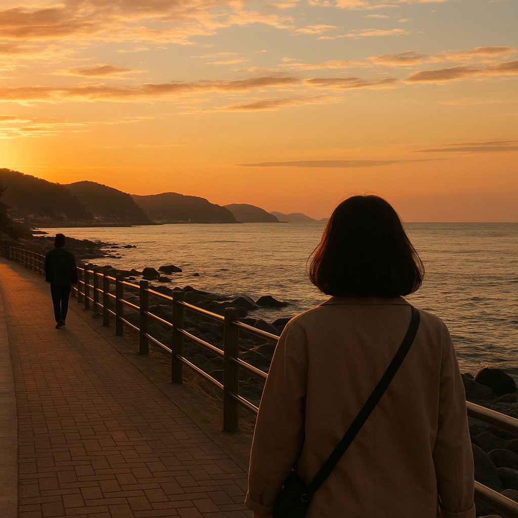 korea east sea coastline map