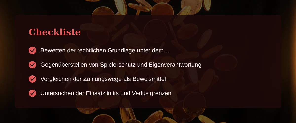 Einfordern von Verlusten gegen rechtliche Hürden im Online-Glücksspiel — Checkliste