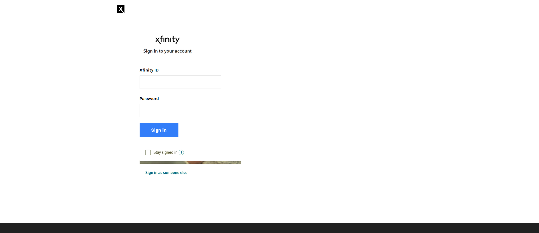 Stored capture of xfinittysignin.weebly.com