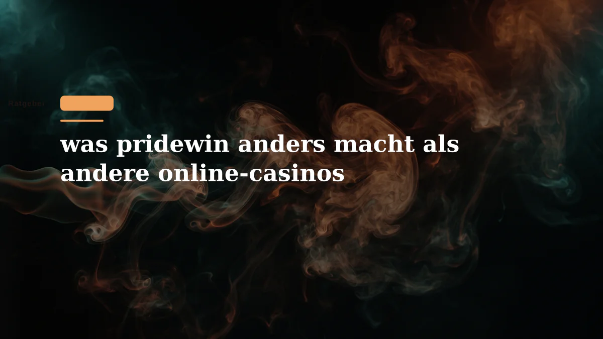 was pridewin anders macht als andere online-casinos