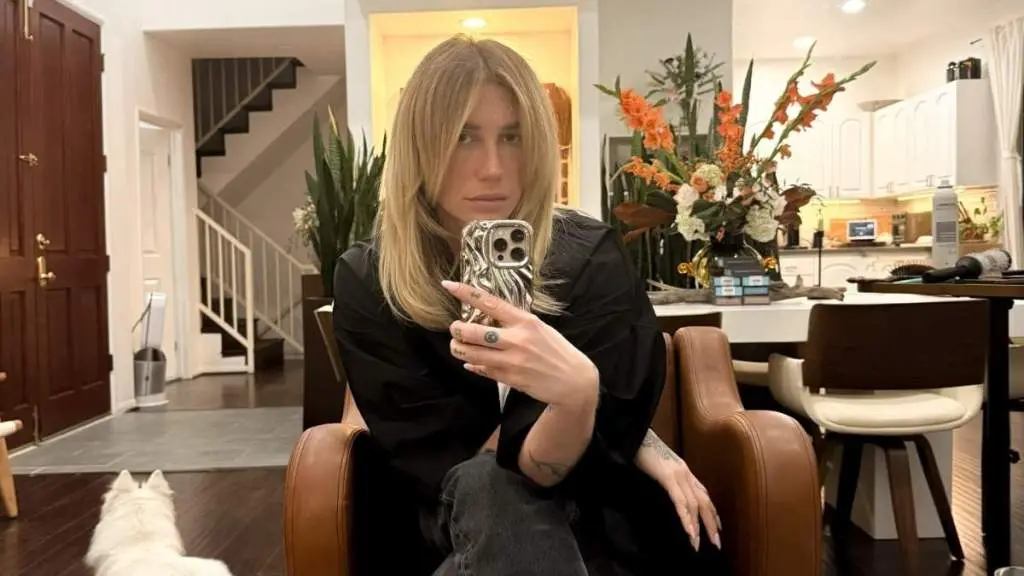 Kesha Dazzles in Sheer Micro Minidress for NYC Outing