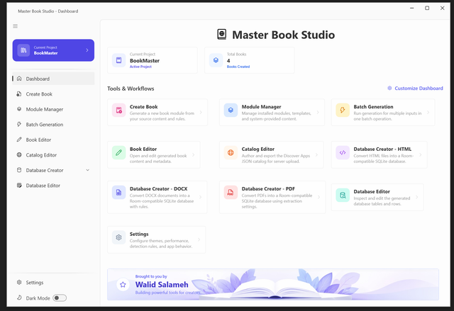 BookModuleWizard desktop generation utility