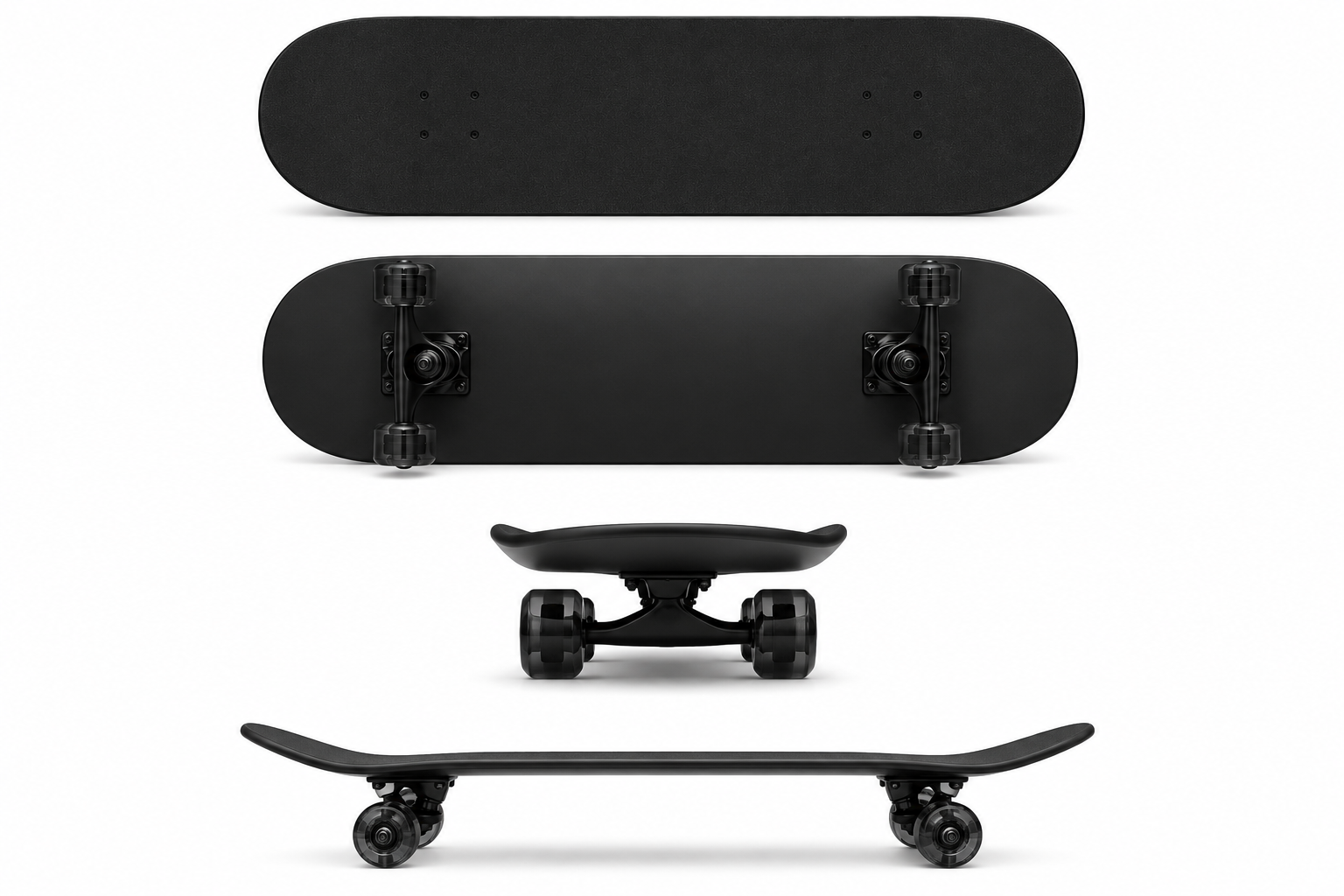 The Em Dash Skateboard™ — white