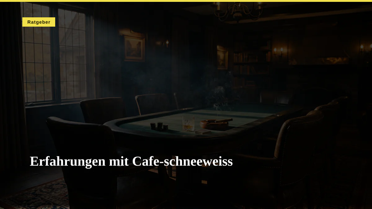 Erfahrungen mit Cafe-schneeweiss