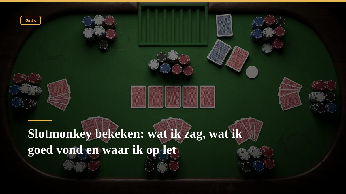 Slotmonkey bekeken: wat ik zag, wat ik goed vond en waar ik op let